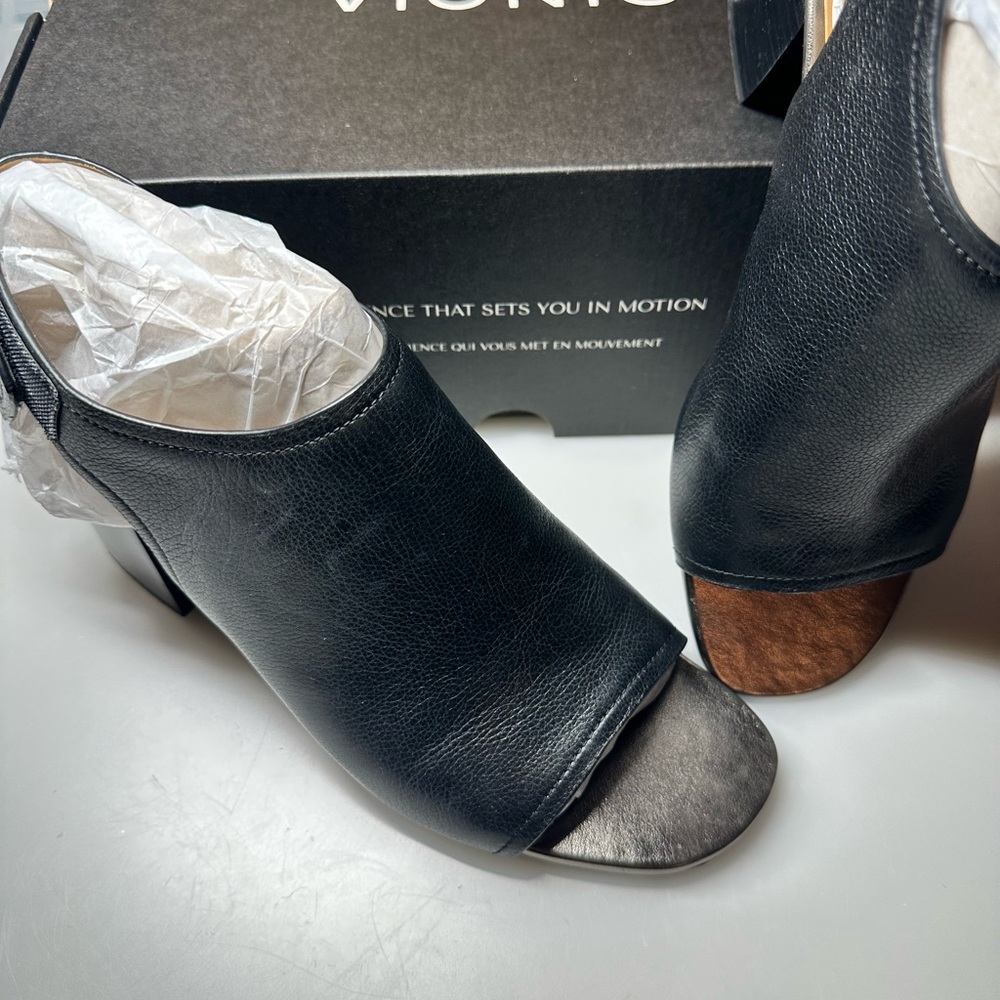 Vionic Valencia Black Heeled Sandals
